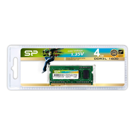 Silicon Power SP004GLSTU160N02 4GB DDR3L 1600 MHz atminties modulis