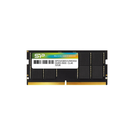 Silicon Power SP032GBSVU560F02 32GB DDR5 SODIMM 5600 MHz ECC atminties modulis