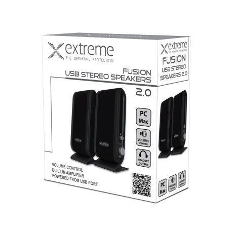 Extreme XP102 2.0 garsiakalbiai 4 W Juodi