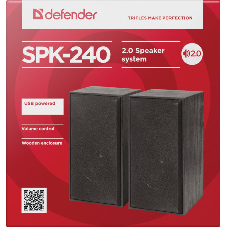 Defender SPK-240 garso kolonėlė 6 W Juoda