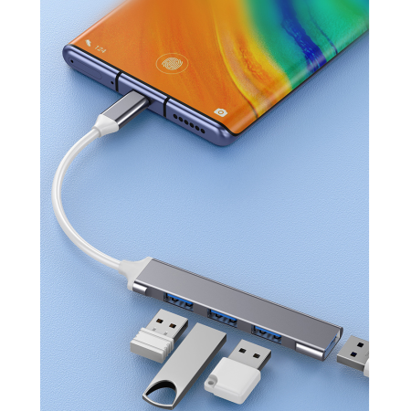 VAKOSS HUB USB-C TC-4125X 1xUSB 3.0 3xUSB 2.0