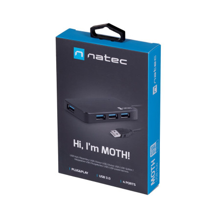 NATEC USB 3.0 Moth koncentratorius