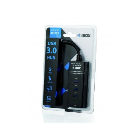 iBox IUH3FB USB 3.2 Gen 1 sąsajos šakotuvas
