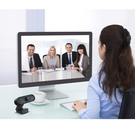 USB Nano RS RS680 HD 1080P internetinė kamera su integruotu mikrofonu