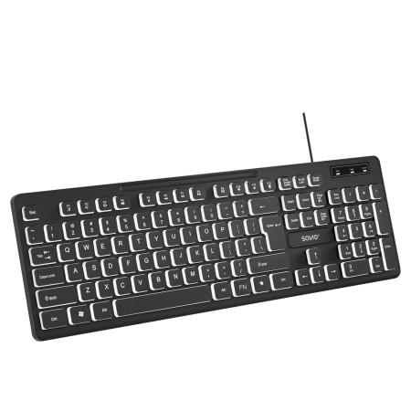 Savio KB-04 klaviatūra Namams / biurui USB QWERTY JK tarptautinė Juoda