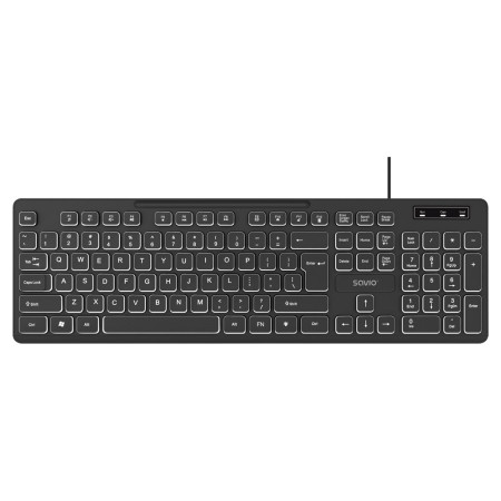 Savio KB-04 klaviatūra Namams / biurui USB QWERTY JK tarptautinė Juoda