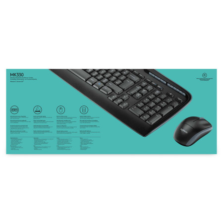 Logitech Wireless Combo MK330 klaviatūra su pele