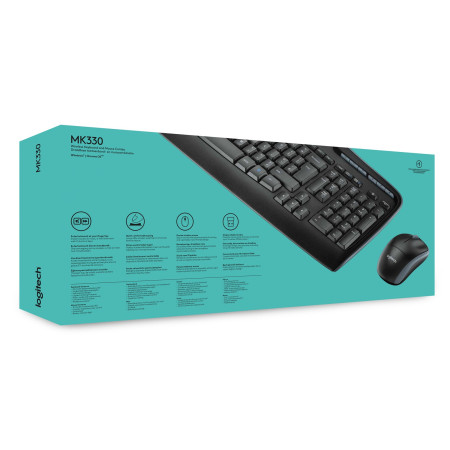 Logitech Wireless Combo MK330 klaviatūra su pele