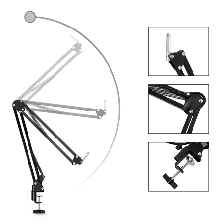 Media Tech MT397S mikrofonas su priedų rinkiniu