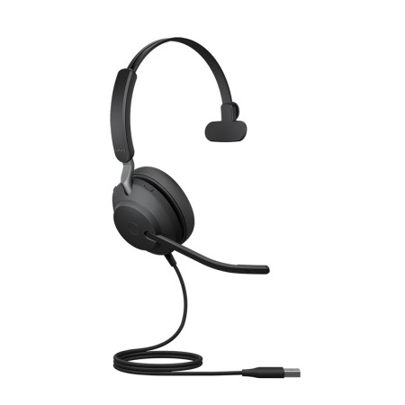 Jabra Evolve2 40 MS Mono laidinės ausinės, juodos
