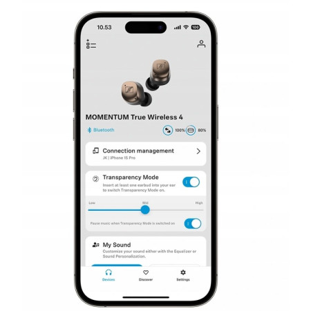 Sennheiser Momentum True Wireless 4 ausinės - Juodos Cooper