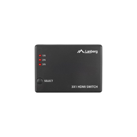 Lanberg HDMI vaizdo jungiklis su 3 HDMI ir Micro USB prievadu