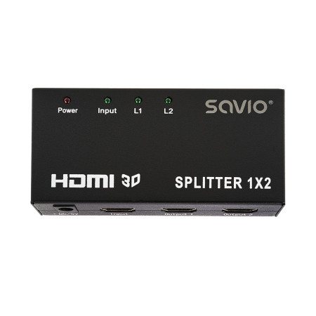 Savio CL-42 vaizdo signalų daliklis HDMI 2x HDMI
