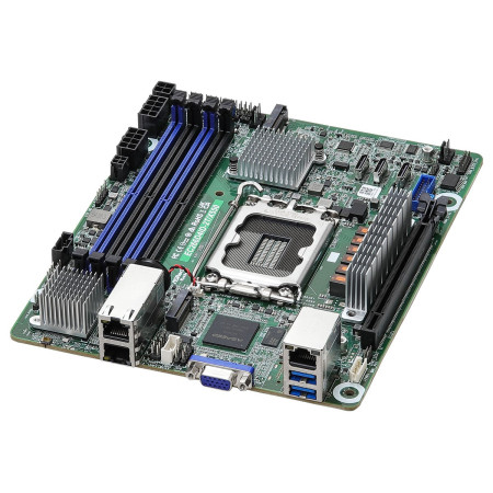 Asrock EC266D4ID-2T/X550 pagrindinė plokštė Intel C266 LGA 1700 mini ITX