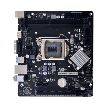 Biostar H81MHV3 3.0 pagrindinė plokštė Intel H81 LGA 1150 micro ATX