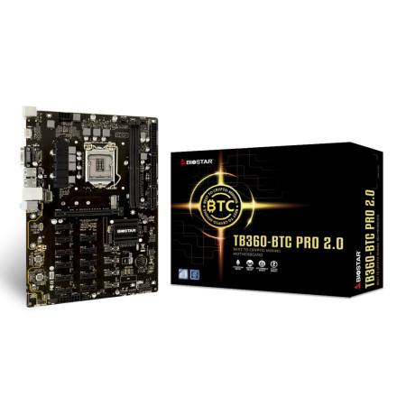 Biostar TB360-BTC PRO 2.0 pagrindinė plokštė Intel B360 LGA 1151 ATX