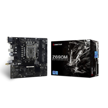 Biostar Z690MX2-E D4 pagrindinė plokštė Intel Z690 LGA 1700 micro ATX