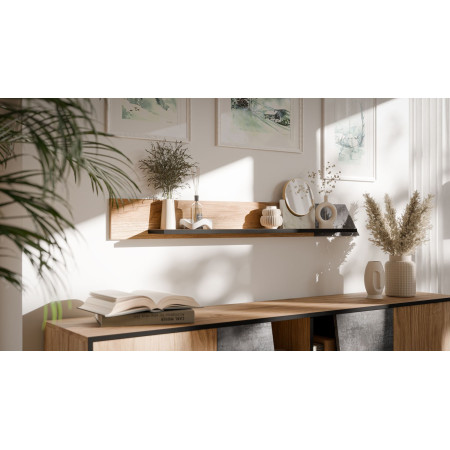 Cama OVO lentyna - ąžuolas/betonas