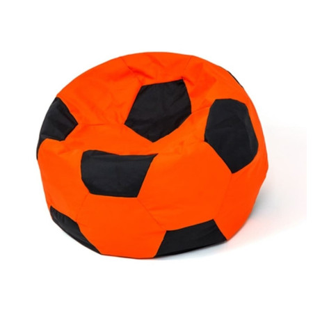 Sako krepšys pouf Ball oranžinė-juoda XL 120 cm