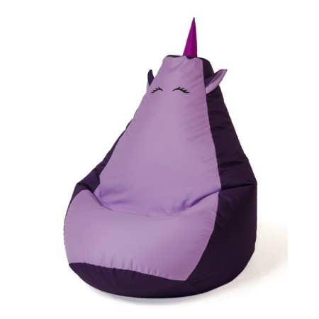 Sako krepšys Pouffe Unicorn violetinė-šviesiai violetinė L 105 x 80 cm