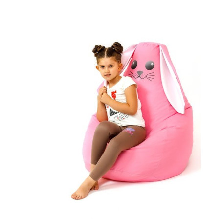 Sako krepšys Pouffe Rabbit pink L 105 x 80 cm