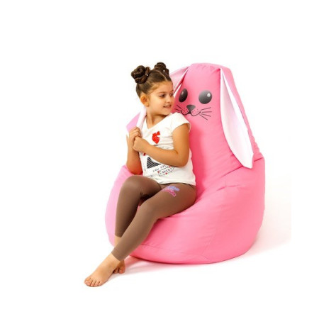 Sako krepšys Pouffe Rabbit pink L 105 x 80 cm