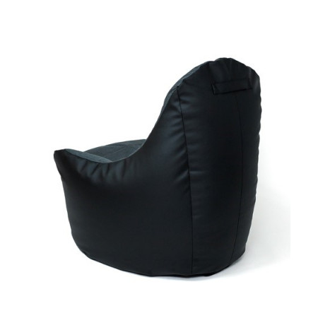 Sako Boss juodai grafitinis krepšys Pouffe XXL 140 x 90 cm