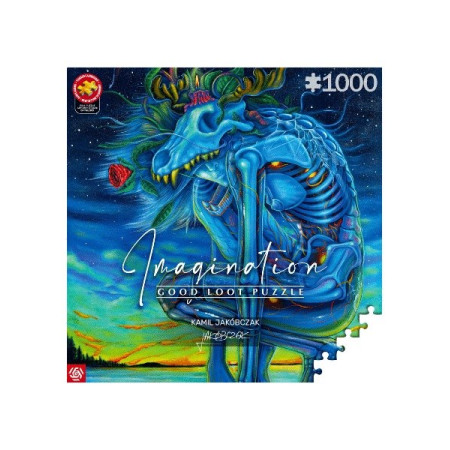 Puzzle Good Loot Imagination - Kamil Jakóbczak: Balta vilkas 1000 vnt