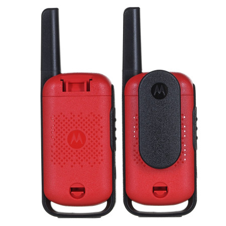 Motorola TALKABOUT T42 walkie talkie, 16 kanalų, juoda, raudona