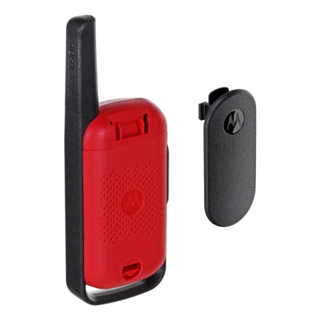 Motorola TALKABOUT T42 walkie talkie, 16 kanalų, juoda, raudona