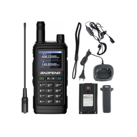 Baofeng UV-17E Walkie Talkie Juoda