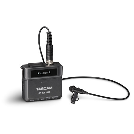 Tascam DR-10L Pro - Skaitmeninis diktofonas su lavalier mikrofonu