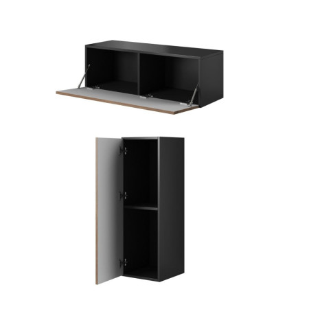 Cama RO1 BI/CZ/BI svetainės sekcija spinta