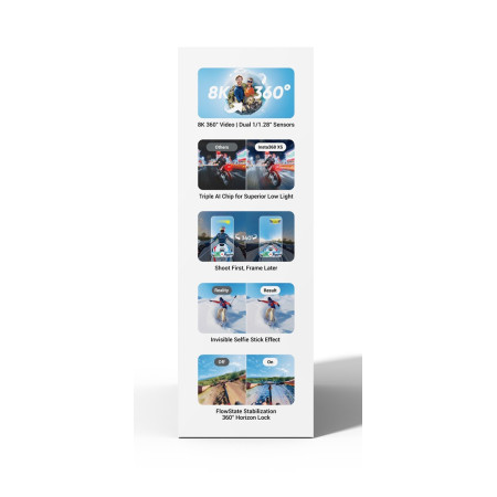 Insta360 X5 fotoaparato standartinis paketas