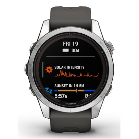 Garmin fēnix 7S Pro 42 mm Skaitmeninis laikrodis su GPS (Sidabras)