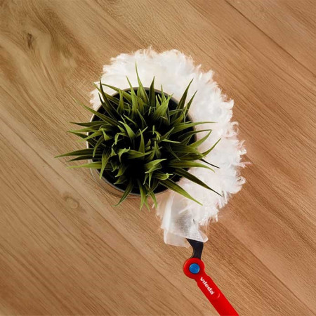 Vileda šiukšlių semtuvas su ilga rankena + 1 Flex&Catch pildymas