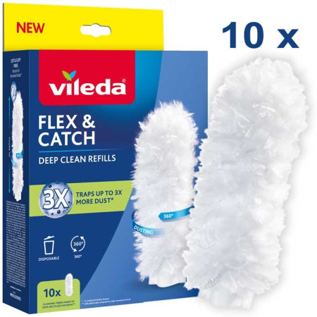 Vileda Flex&Catch šiukšlių semtuvėlių pildymo rinkinys, 10 vnt.