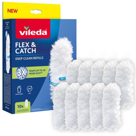 Vileda Flex&Catch šiukšlių semtuvėlių pildymo rinkinys, 10 vnt.