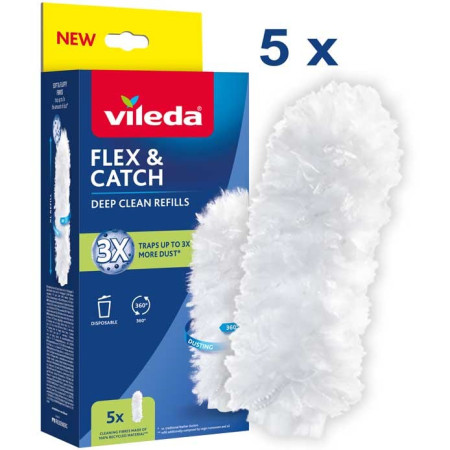 Vileda Flex&Catch šiukšlių semtuvėlių pildymo rinkinys, 5 vnt.