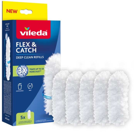 Vileda Flex&Catch šiukšlių semtuvėlių pildymo rinkinys, 5 vnt.