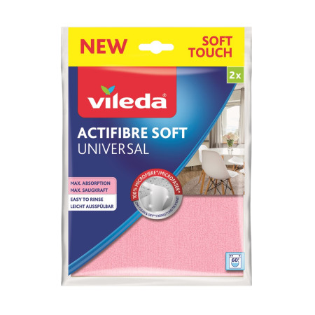 Vileda ACTIFIBRE Soft Universal Minkšta šluostė 2 vnt.
