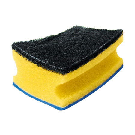 Vileda stačiakampio formos kempinės 3 vnt. (juoda, mėlyna, geltona)