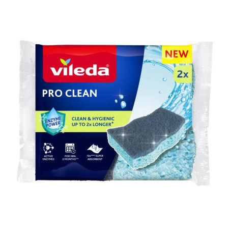 Vileda Pro Clean viskozės šveitiklis su fermentais 2 vnt.