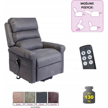 STYLEA II geriatrinė kėdė, titano spalva