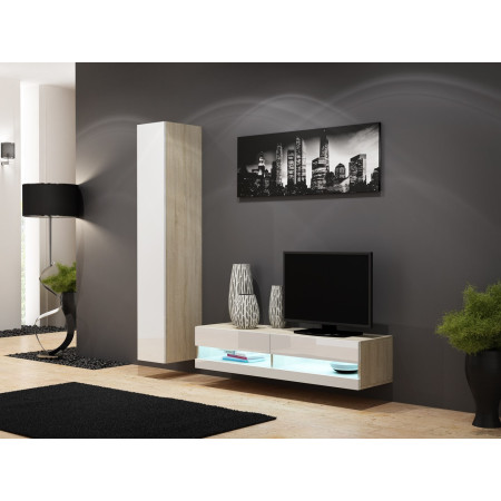 Cama RTVVIGO140N SO/B TV stovas su dviem spintomis