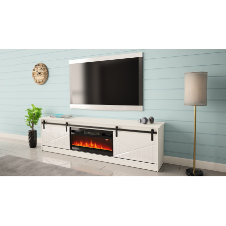 RTV GRANERO židinio spintelė balta/blizgiai balta