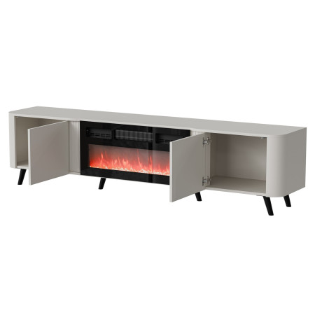 Cama Volare RTV spintelė su židiniu 200 x 39 x 49 cm kašmyras