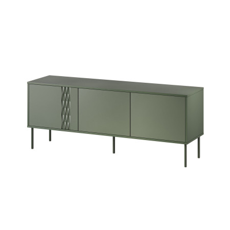 Cama RTV 3D TRESSE spintelė 150x40x55 matinės žalios spalvos