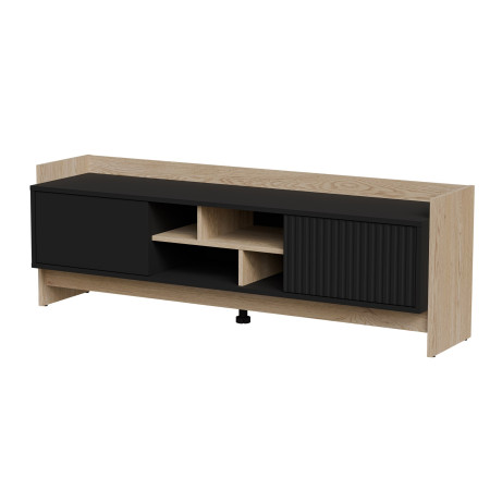 Cama PORTO 2D RTV spintelė 150x38x50 ąžuolas/juoda