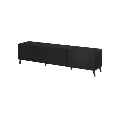 Cama RTV NOVA spintelė 186x40x48 matinė juoda